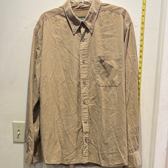 Eddie Bauer Other - Eddie Bauer Men's Casual Tan Button-Down Shirt